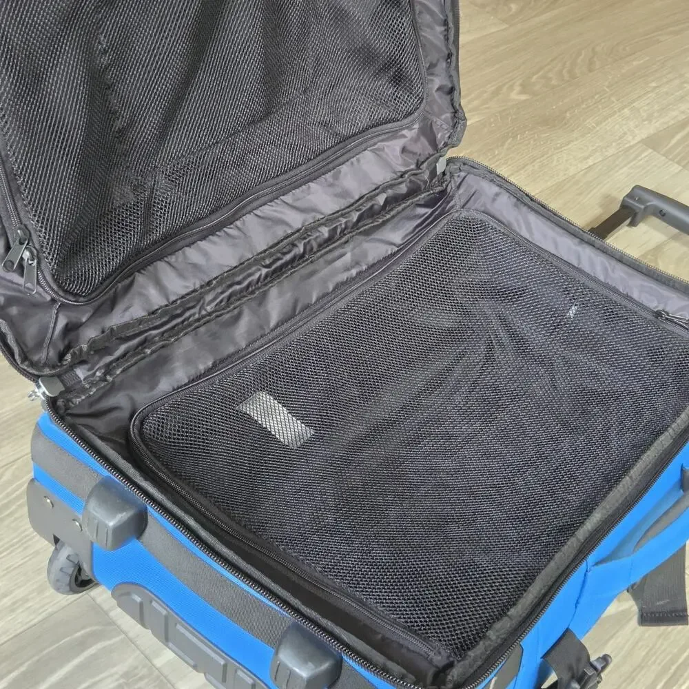 OAKLEY Black Carry Bag Rolling Luggage 22in ×14in ×8in Travel Case Japan